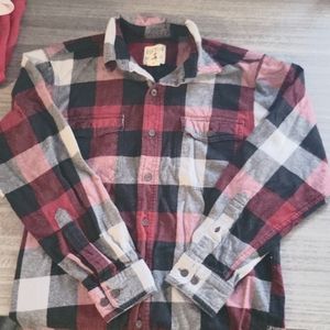 Red Head Flannel Shirt. Mens Small